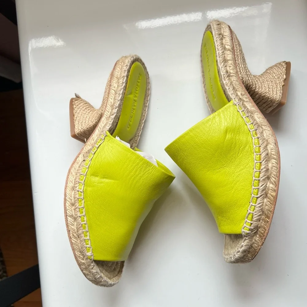 PALOMA BARCELO Leonor Slide Sandal in‎ Mint Size 39